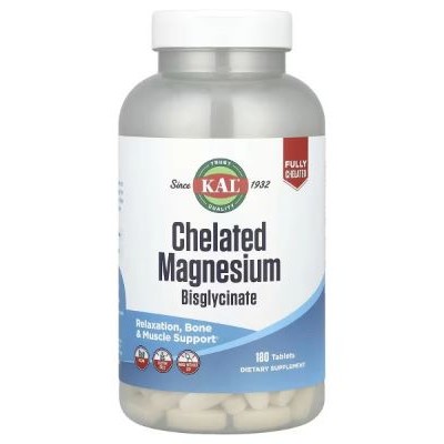 KAL Chelated Magnesium Bisglycinate 180 табл
