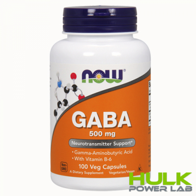 NOW GABA 500 mg 100 капсул