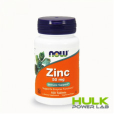 Now Zinc 50mg 100  таблеток