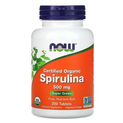 NOW Spirulina 500 мг 200 таблеток