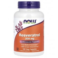 Now Resveratrol 200 мг 120 капсул