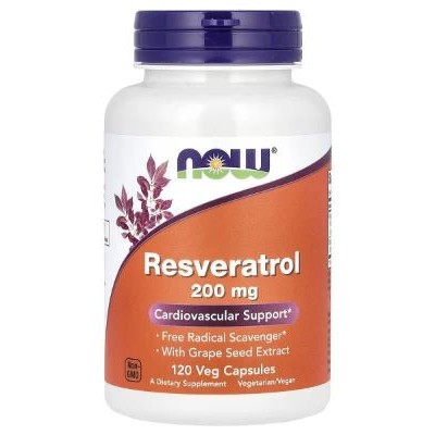 Now Resveratrol 200 мг 120 капсул