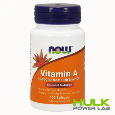 NOW Vitamin A 10,000 IU 100 softgels