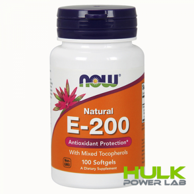 NOW Vitamin E-200 IU Mixed Tocopherols 100 Softgels