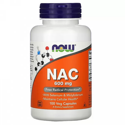Now Foods NAC 600 mg 100 капсул