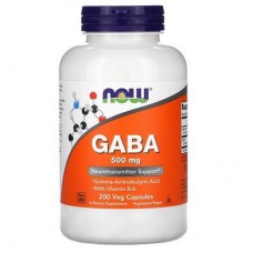 NOW GABA 500 mg 200 капсул