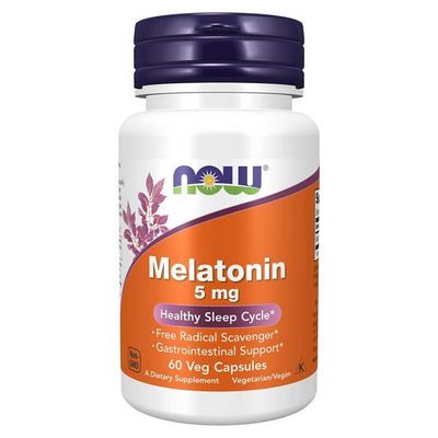 NOW Melatonin  5mg 60 капсул