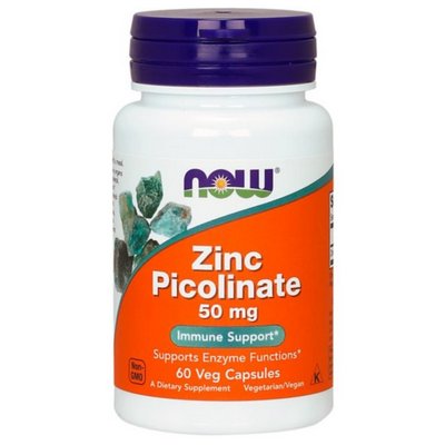 Now Foods Zinc Picolinate 50 мг 120 капсул 