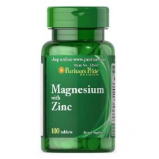 Puritan's Pride Magnesium with Zinc 100 таблеток