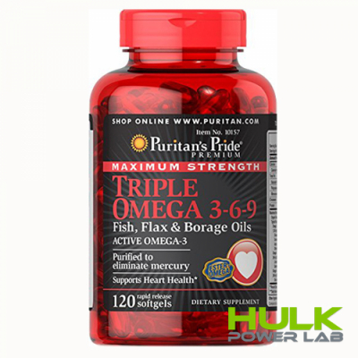 Puritan's Pride Triple Omega 3-6-9 Maximum Strength 120 caps