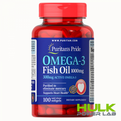 Puritan's Pride Omega-3 Fish Oil 1000 mg 100 капсул