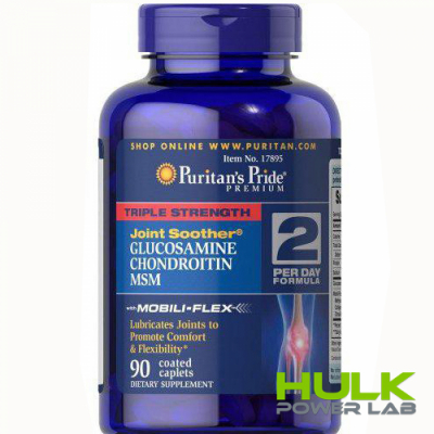 Puritan’s Pride Triple Strength Glucosamine Chondroitin & MSM 60 капсул
