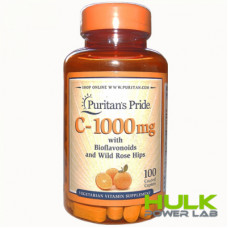Puritan’s Pride Vitamin C -1000 mg with Bioflavonoids & Rose Hips 100 капс