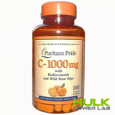 Puritan’s Pride Vitamin C -1000 mg with Bioflavonoids & Rose Hips 100 капс