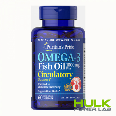 Puritan's Pride Omega-3 Fish Oil Plus Circulatory Support