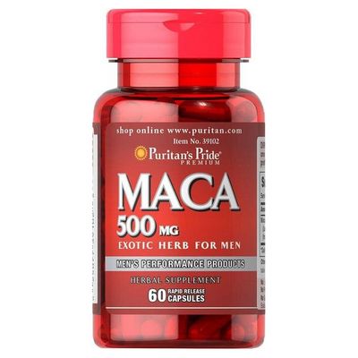 Puritan's Pride Maca 500 mg 60 капсул