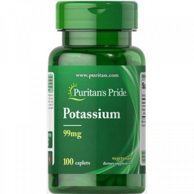 Puritan's Pride Potassium 99 мг 100 капсул