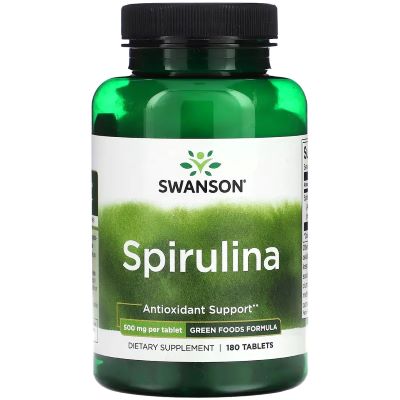 Swanson Spirulina 500 мг 180 таблеток